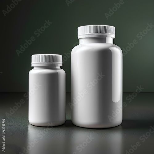 Bottle for Pills Mockup 