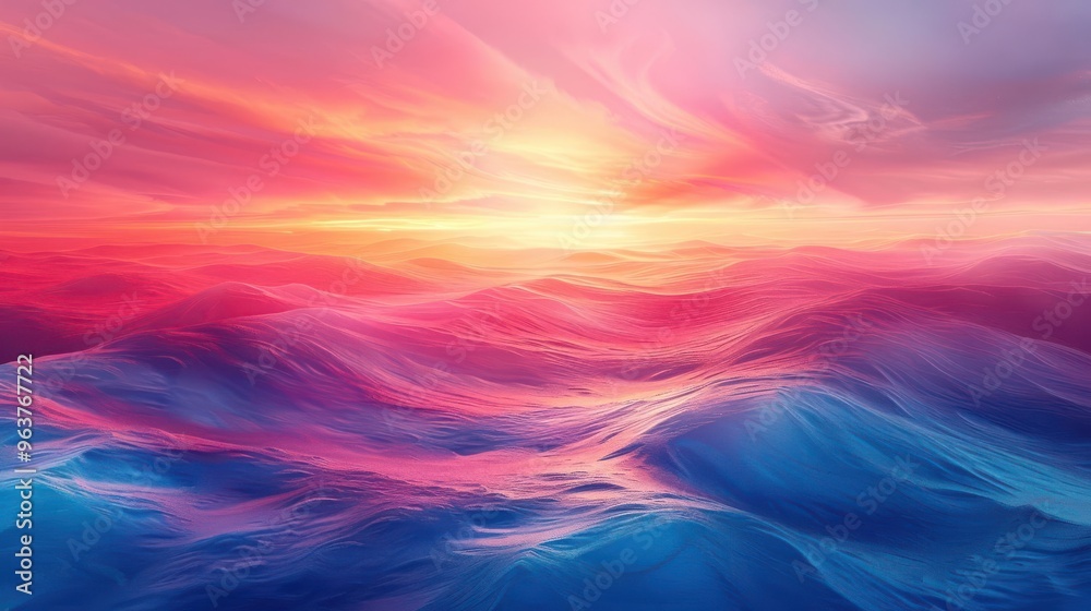 Abstract sunset landscapes with vivid colors, nature background, radiant dusk Abstract sunset landscapes with vivid colors, nature background, radiant dusk
