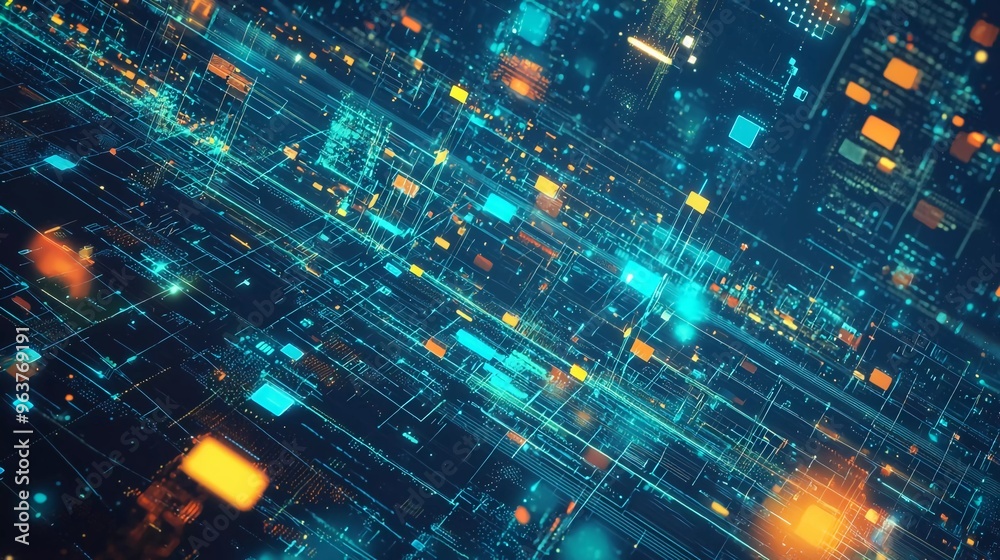 Obraz premium abstract background with lights