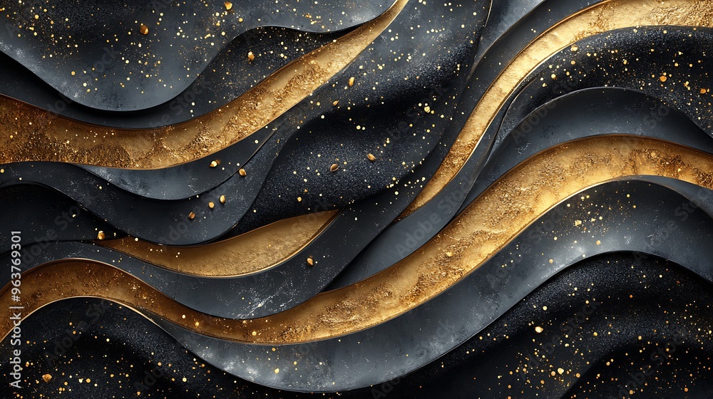 A stylish black-and-gold themed background with swirling patterns and a bold Black Friday banner in the center A stylish black-and-gold themed background with swirling patterns and a bold Black Friday banner in the center