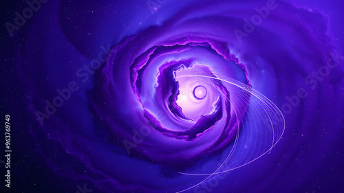 Cosmic Swirl Abstract Background