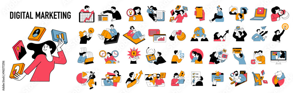 © PS - 人物 ビジネスおしゃれイラスト素材 © PS - 人物 ビジネスおしゃれイラスト素材