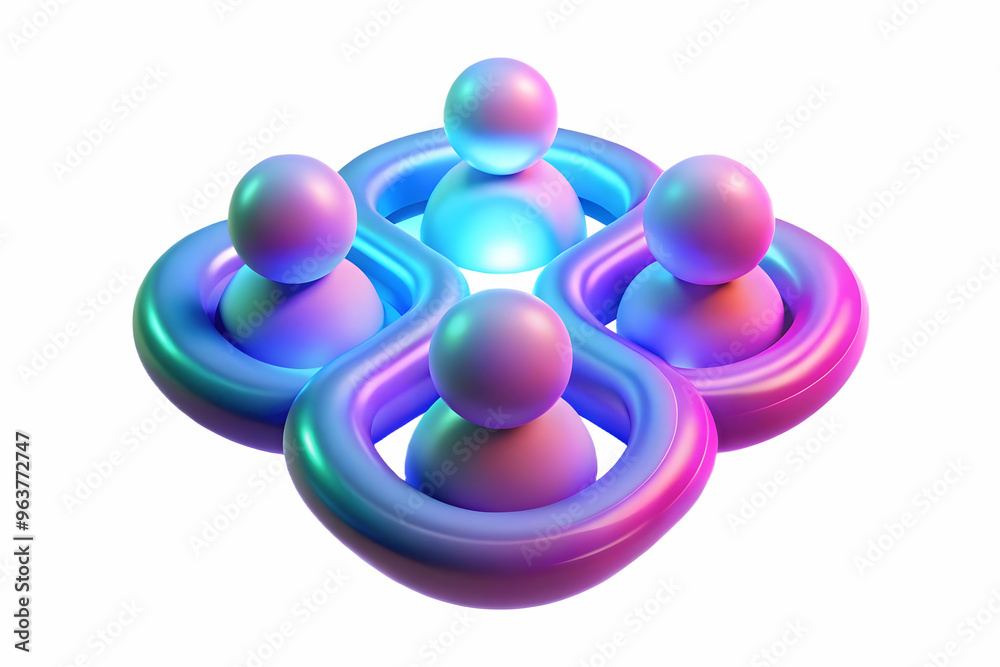 3D Abstract Neon Art of Healthcare Professional Holding Diabetes Awareness Ribbon - Symbolizing Movement and Importance of Diabetes Awareness 3D Abstract Neon Art of Healthcare Professional Holding Diabetes Awareness Ribbon - Symbolizing Movement and Importance of Diabetes Awareness
