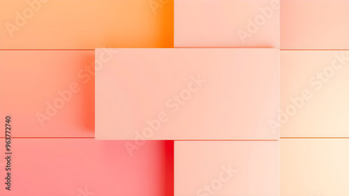 Muted Gradient Blocks Abstract Background in Warm Tones