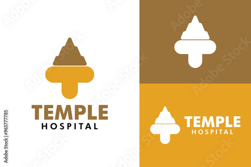 Logo ready elegant simple creative brand identity company corporate cafe fashion food initial letter word  mark sign modern line hospital redcross clinic health temple candi