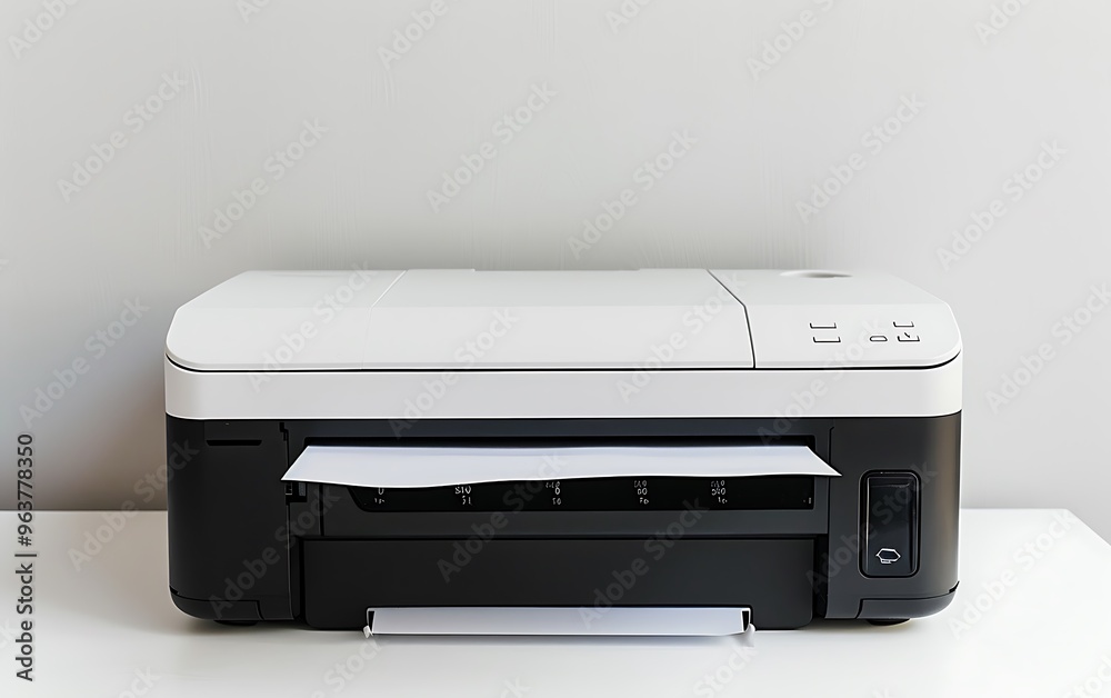 Printer isolated on white background. Printer isolated on white background.
