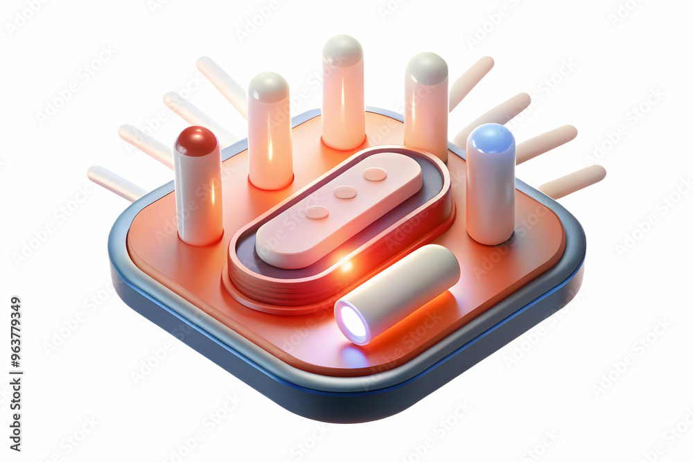Flat Glowing Abstract Art of Blood Glucose Test Strips with Neon Elements for World Diabetes Day | Dynamic Medical Illustration Flat Glowing Abstract Art of Blood Glucose Test Strips with Neon Elements for World Diabetes Day | Dynamic Medical Illustration