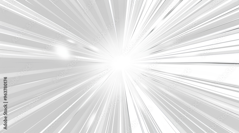 White background with light rays radiating from the center, creating an abstract and futuristic look. use for modern aesthetic with a sense of technology or innovation White background with light rays radiating from the center, creating an abstract and futuristic look. use for modern aesthetic with a sense of technology or innovation