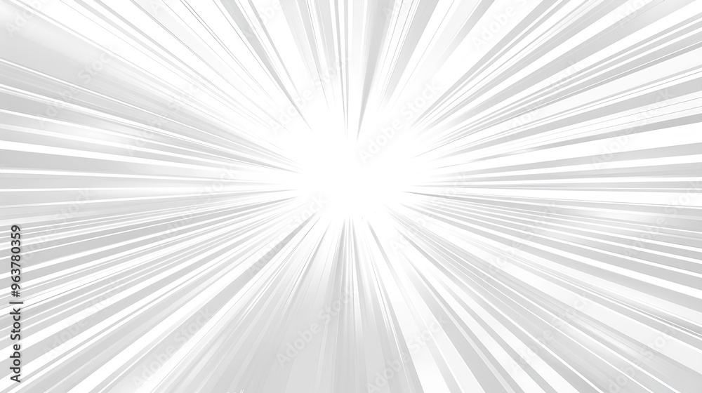 White background with light rays radiating from the center, creating an abstract and futuristic look. use for modern aesthetic with a sense of technology or innovation White background with light rays radiating from the center, creating an abstract and futuristic look. use for modern aesthetic with a sense of technology or innovation