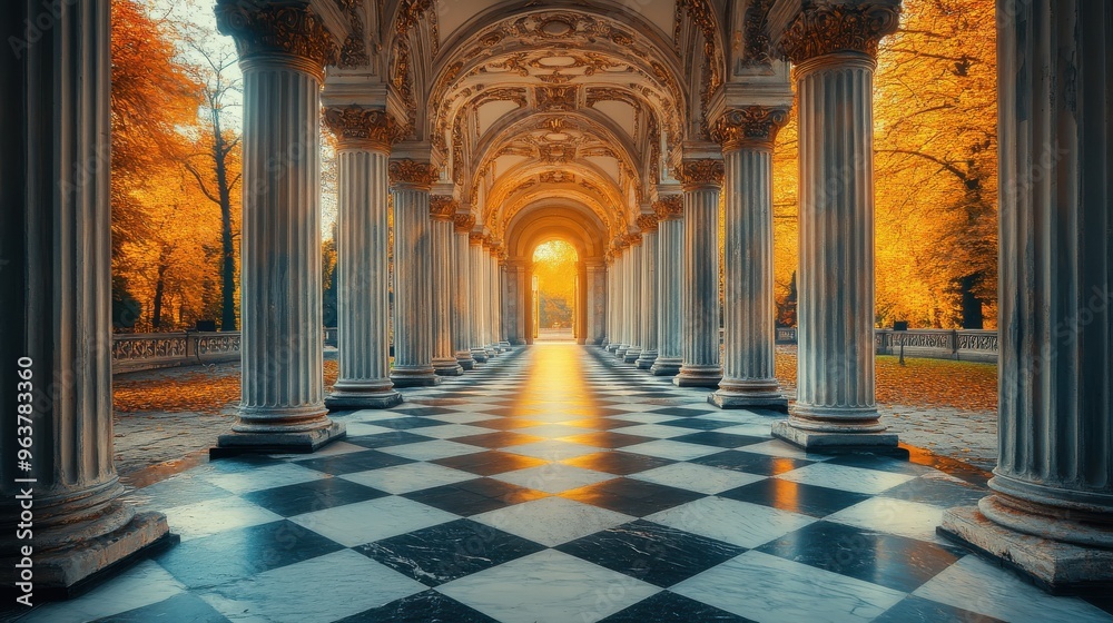 Obraz premium Grand Historical Rotunda with Classical Architectural Elements.