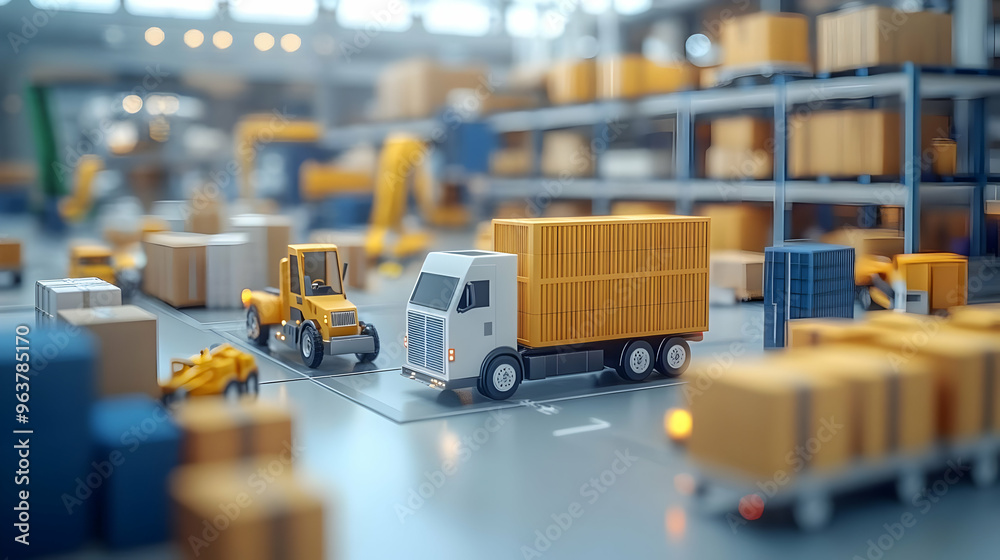 3D AI Driven Supply Chain Optimization Concept: Logistics Team Strategizing for Efficiency and Cost Management in a Dynamic Office Setting 3D AI Driven Supply Chain Optimization Concept: Logistics Team Strategizing for Efficiency and Cost Management in a Dynamic Office Setting