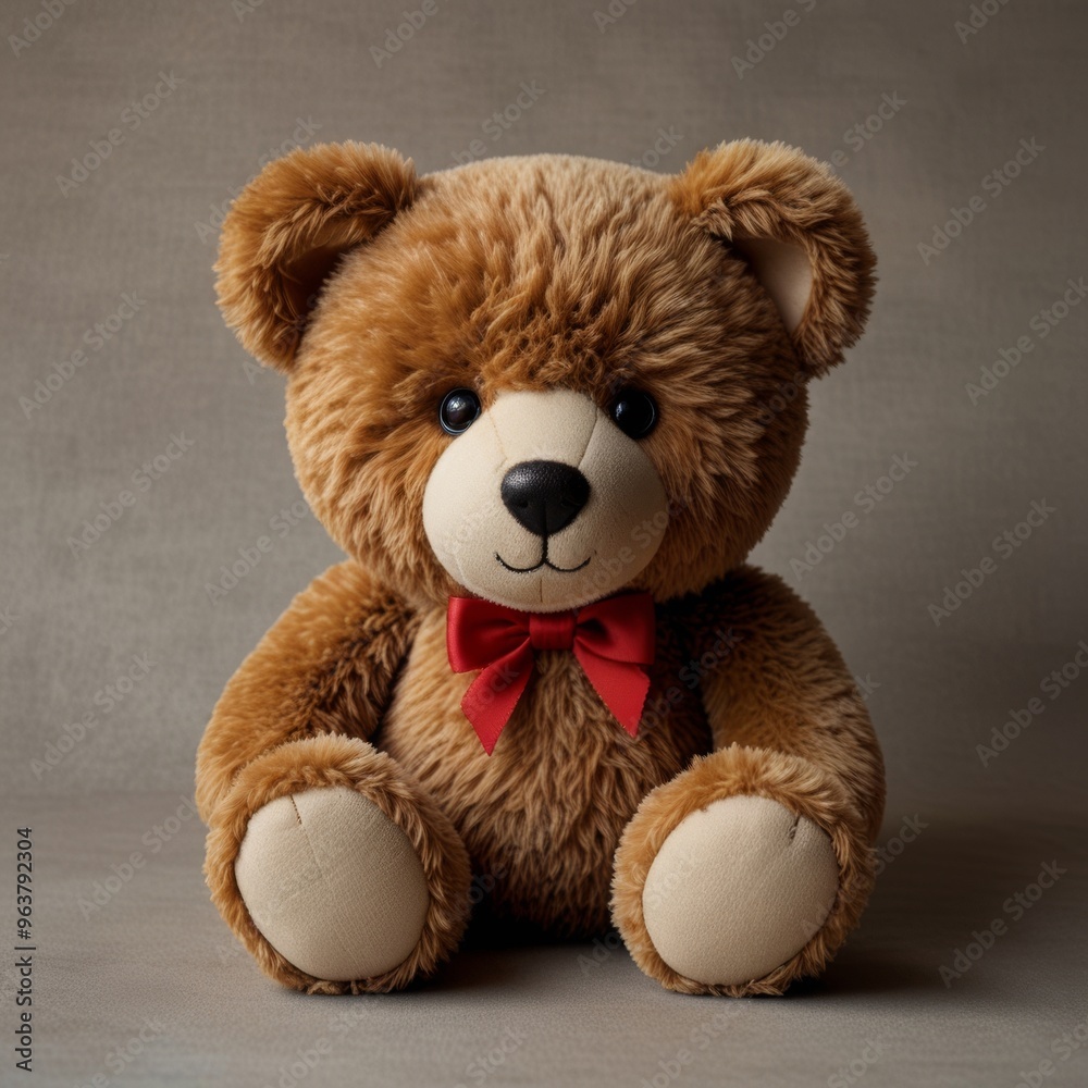 Obraz premium Brown Teddy Bear on a Soft Background
