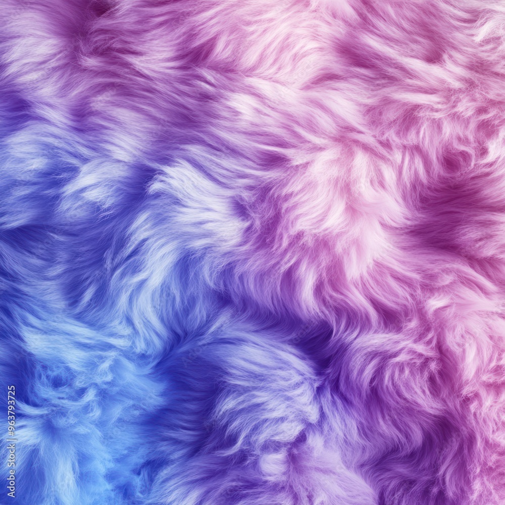 A soft, colorful fur texture blending pink and blue hues. A soft, colorful fur texture blending pink and blue hues.