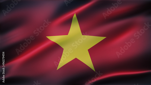 Vietnam Flag 8K Zoom in