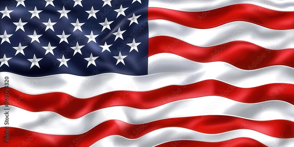 An American flag wallpaper showing large American flag with stars and stripes An American flag wallpaper showing large American flag with stars and stripes