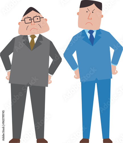 仲が悪い会社員