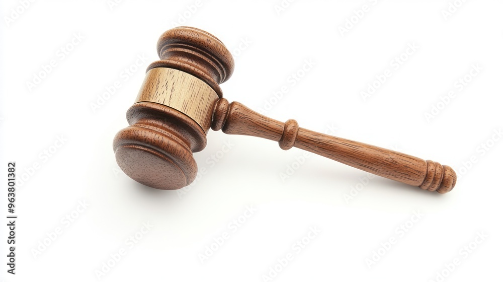 A wooden gavel used in legal proceedings, symbolizing justice and authority. A wooden gavel used in legal proceedings, symbolizing justice and authority.