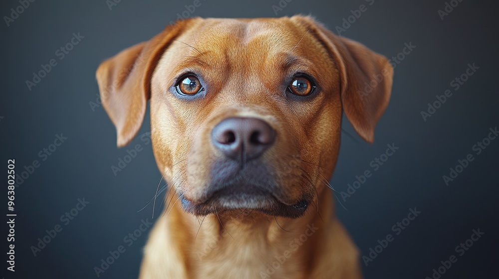 Portrait of a dog on a white background Portrait of a dog on a white background