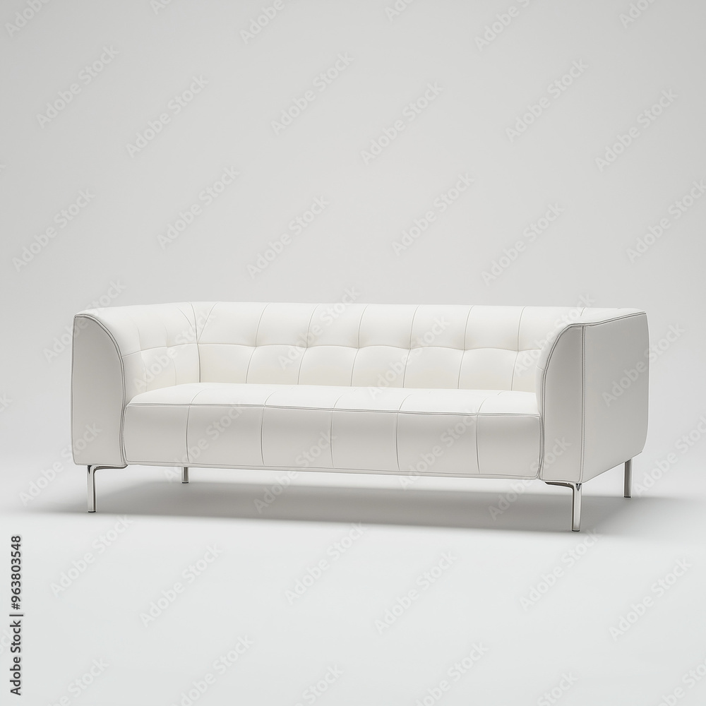Sofa design on a white background Sofa design on a white background