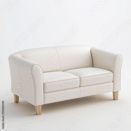 Sofa design on a white background