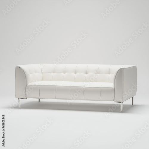 Sofa design on a white background