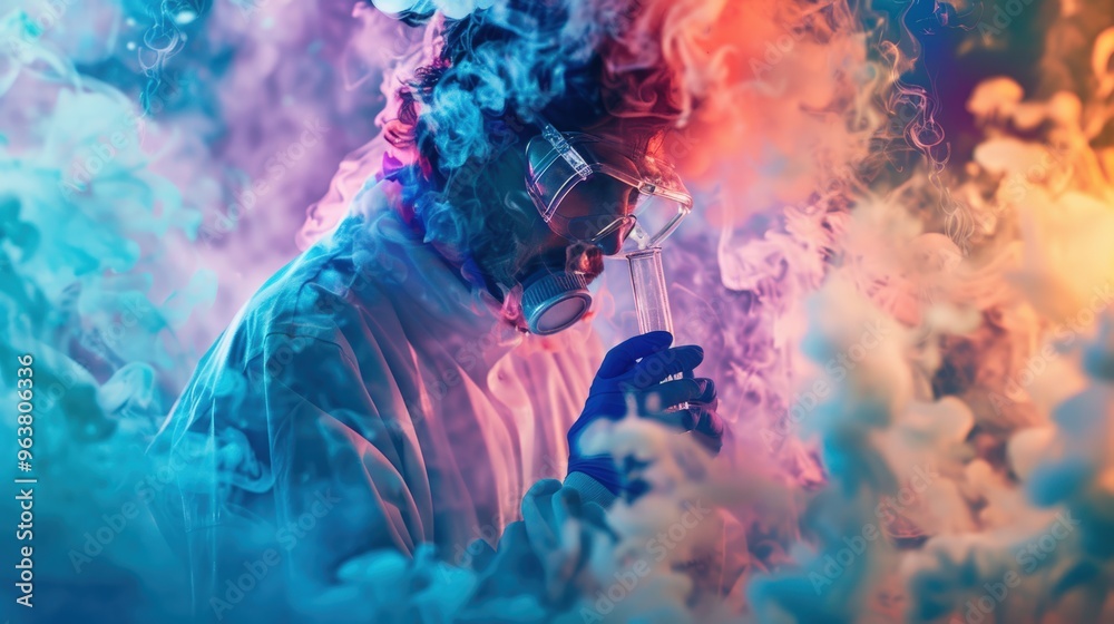 Fototapeta premium Scientist in a lab coat