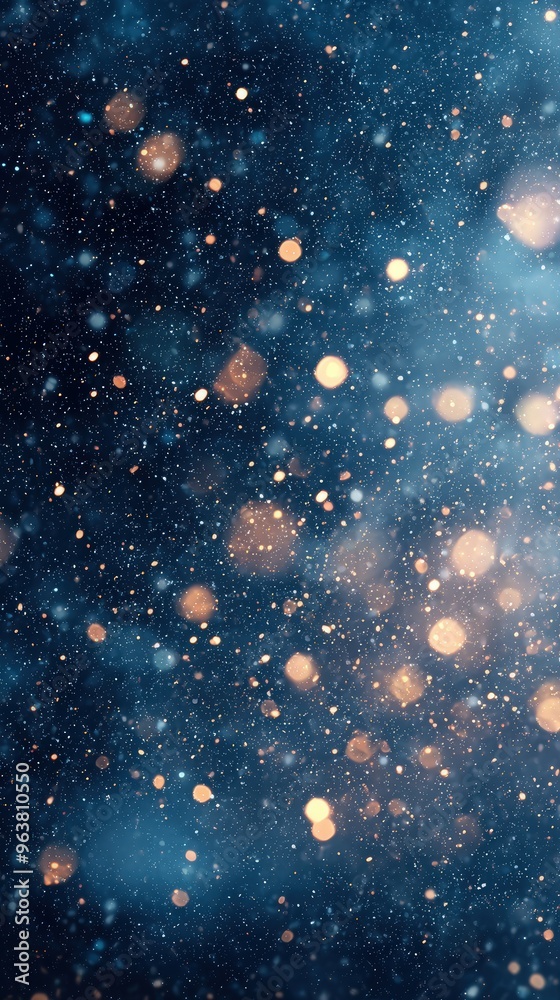 Sparkling lights in the night sky