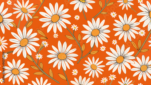 seamless pattern with flowers