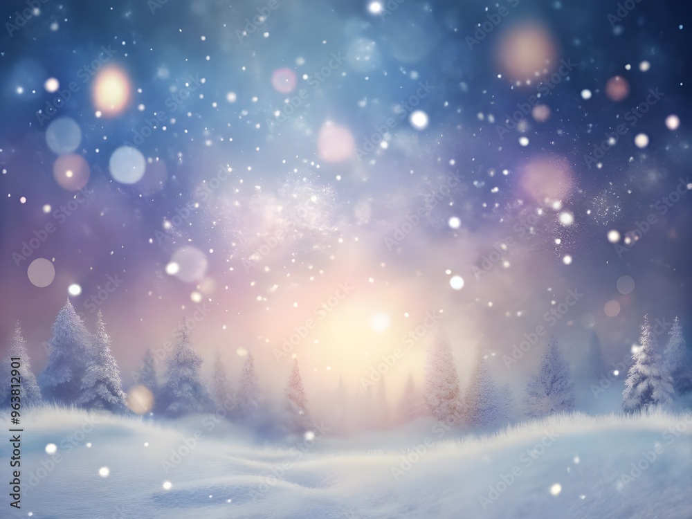 Abstract Snowy Scene with Bokeh and Frosty Texture smooth background Abstract Snowy Scene with Bokeh and Frosty Texture smooth background