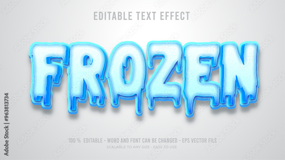 forzen editable text effect forzen editable text effect
