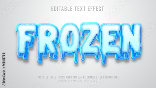 forzen editable text effect