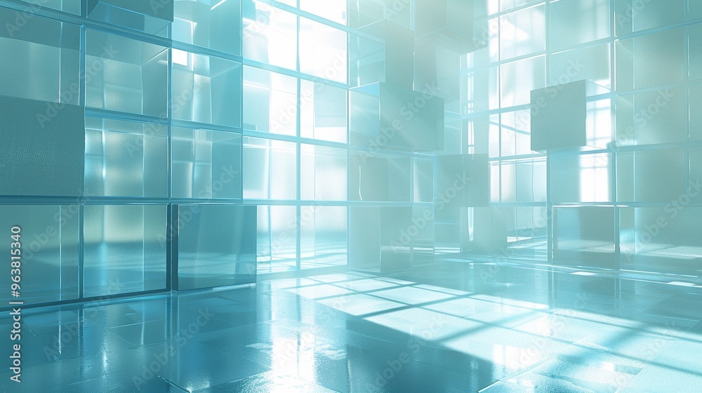 Futuristic reflective corridor with glowing white light, creating a sleek and minimalist space. Futuristic reflective corridor with glowing white light, creating a sleek and minimalist space.
