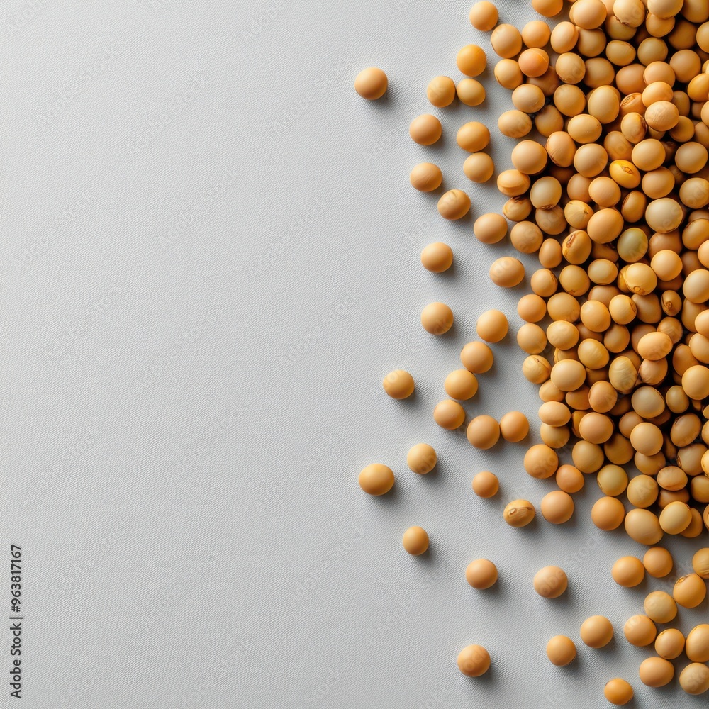 Soybeans on White Background Organic Food Healthy Diet Protein Source Soybeans on White Background Organic Food Healthy Diet Protein Source