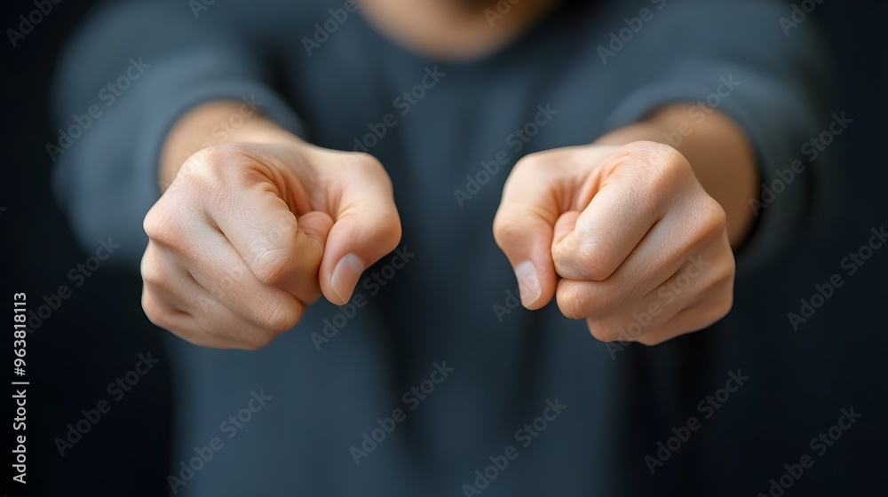 60. A person with hands pointing downwards, disappointed expression 60. A person with hands pointing downwards, disappointed expression