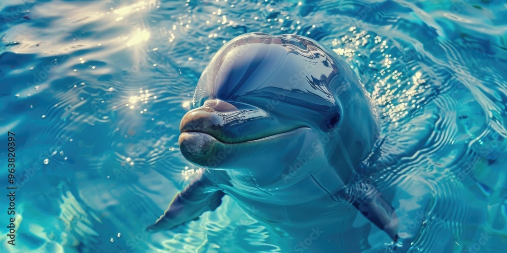 Naklejka premium Luminous Dolphin