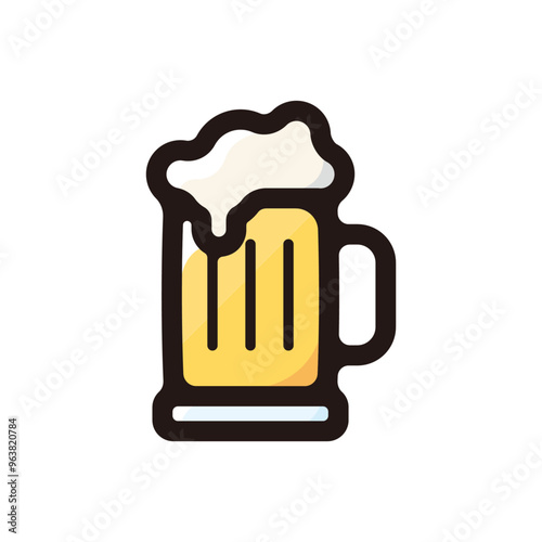 Beer outline icon for graphic design, apps and websites