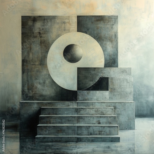 Minimalist homage to mathematics with clean lines and shapes reminiscent of geometric proofs. Soft grayscale gradients highlight the elegance of pure logic and reasoning. Mathematical elegance concept