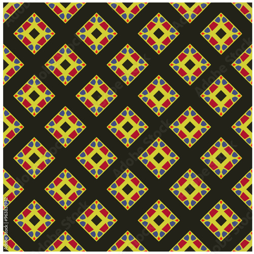 Abstract ethnic rug ornamental seamless pattern.Perfect for fashion, textile design, cute themed fabric, on wall paper, clothes patterns,wrapping paper and home decor.Vector graphics for design.