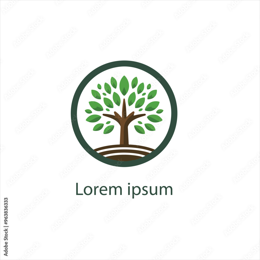 Obraz premium Natural tree logo design