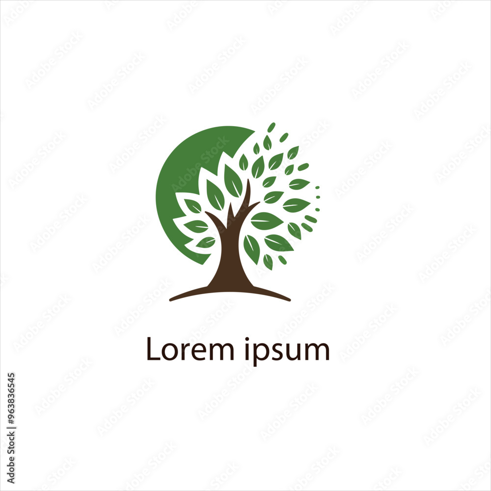 Obraz premium Natural tree logo design