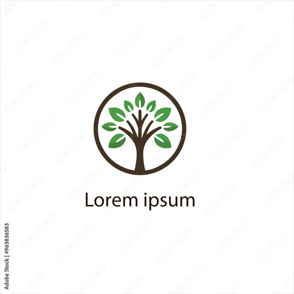 Obraz premium Natural tree logo design