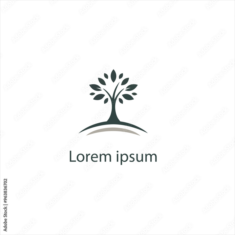 Obraz premium Natural tree logo design