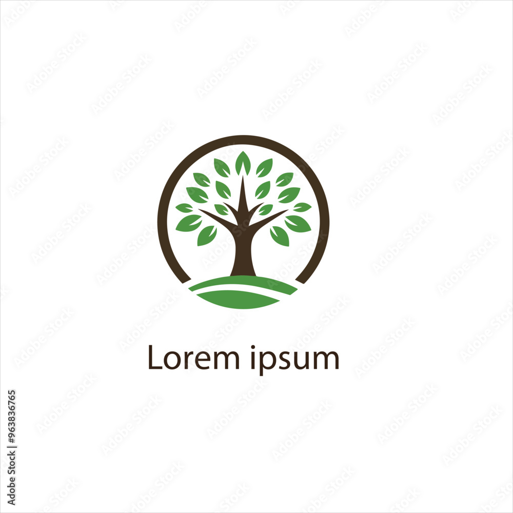 Obraz premium Natural tree logo design