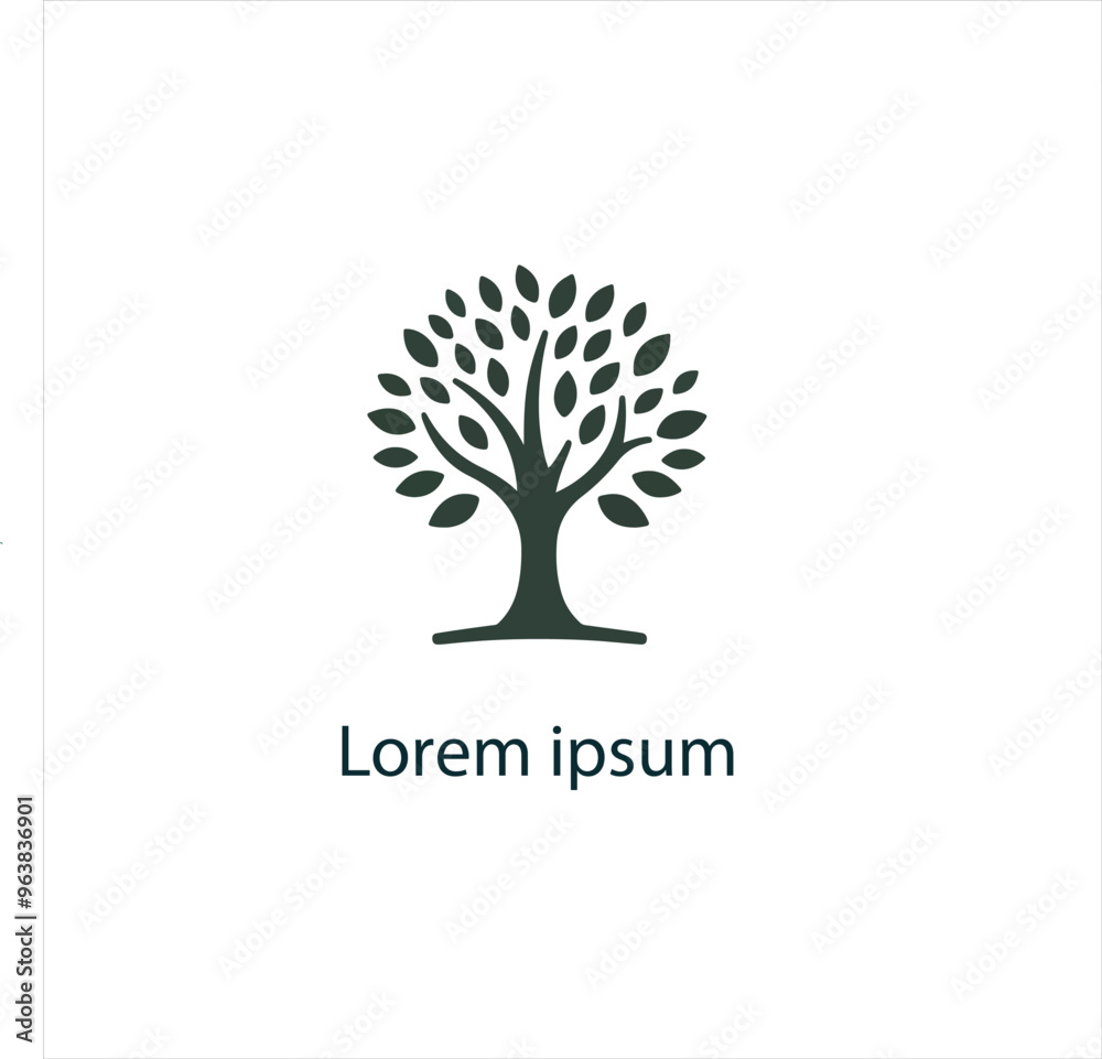 Obraz premium Natural tree logo design