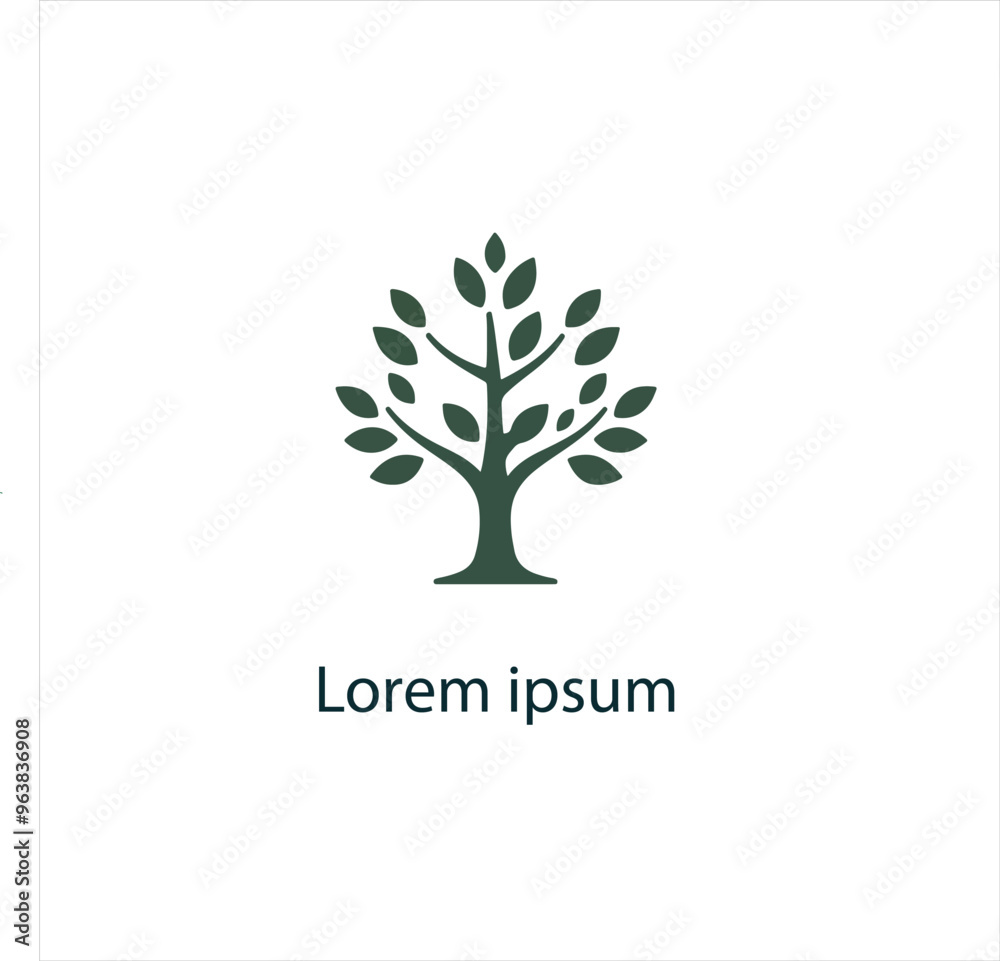 Obraz premium Natural tree logo design