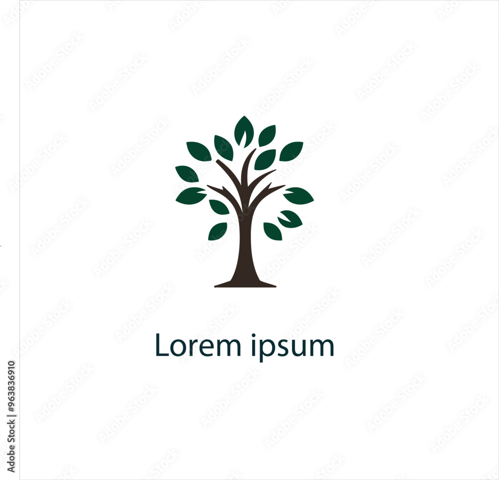 Obraz premium Natural tree logo design