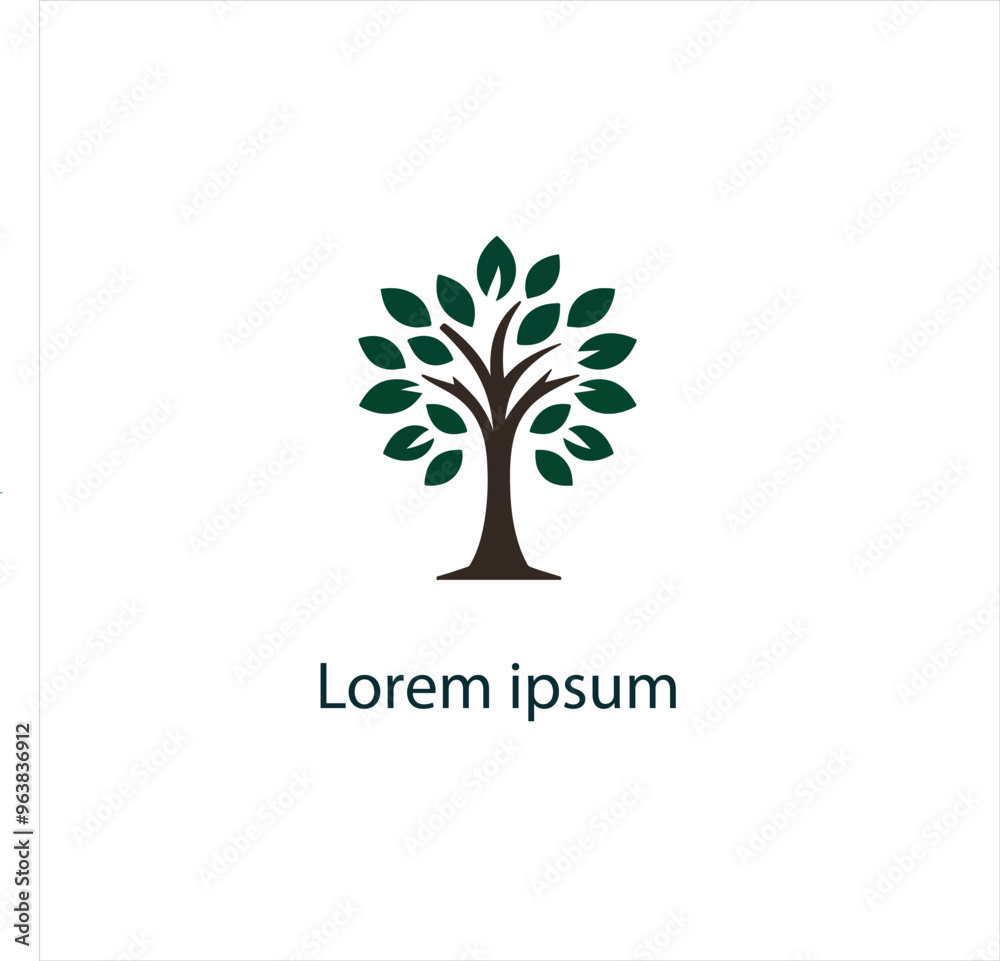 Obraz premium Natural tree logo design