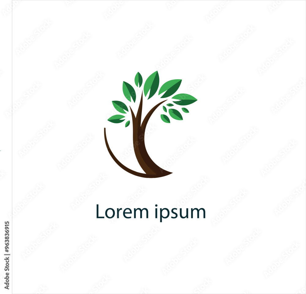 Obraz premium Natural tree logo design