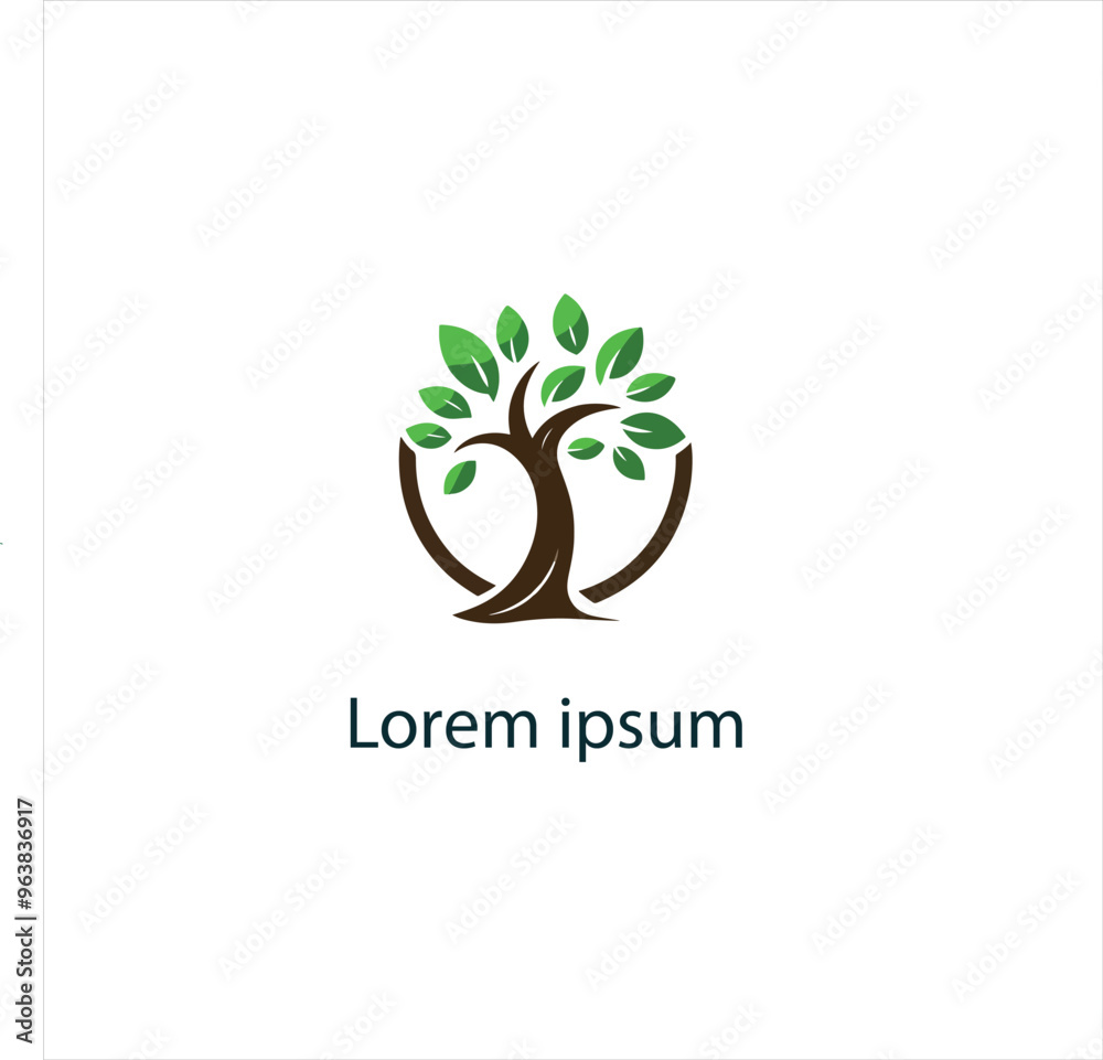 Obraz premium Natural tree logo design