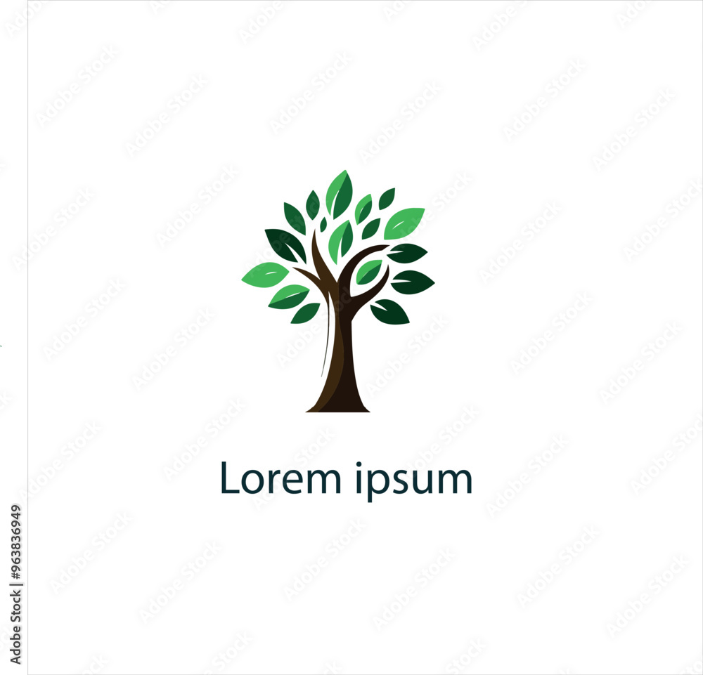 Obraz premium Natural tree logo design